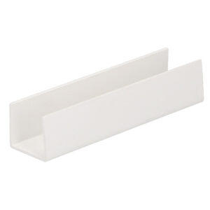 U-profiel inwendig 20mm - Wit -260cm
