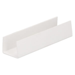 U-profiel inwendig 23mm - Wit -520cm