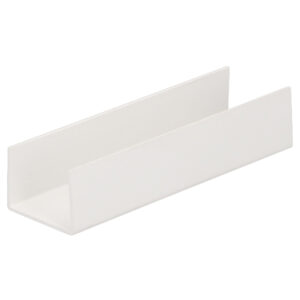 U-profiel inwendig 25mm - Wit -520cm