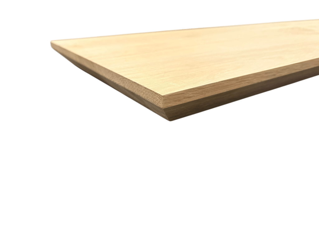 Eiken wandplanken met facet recht