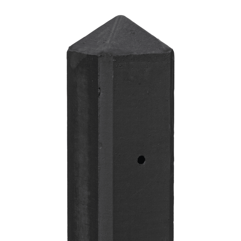 Betonpalen antraciet 10x10cm gecoat