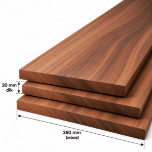 Amerikaans noten planken geschaafd 20x260mm