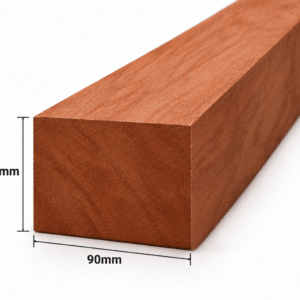 Geschaafd meranti hout 65mm – rondom glad