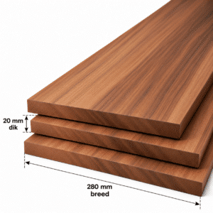 Amerikaans noten planken geschaafd 20x280mm