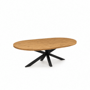 Eiken tafelblad plat ovaal