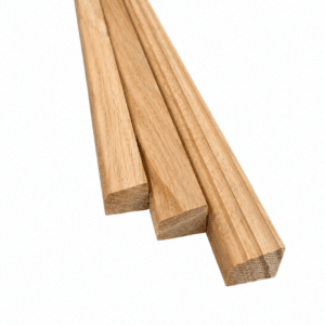 Eiken glaslatten 17x19mm
