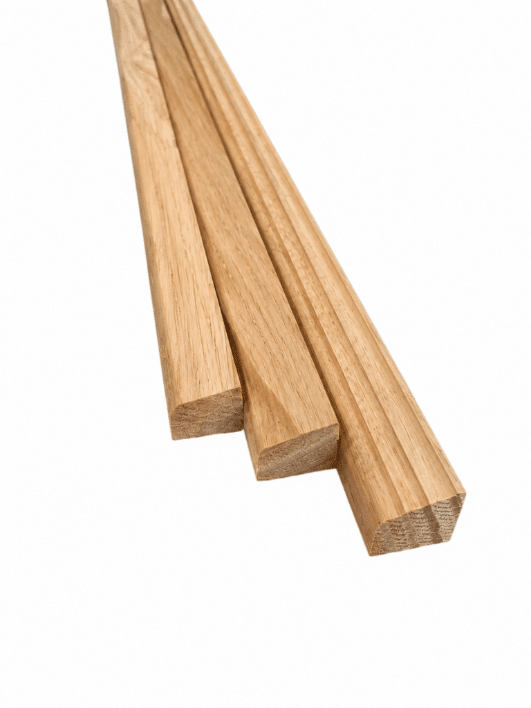Eiken glaslatten 17x19mm