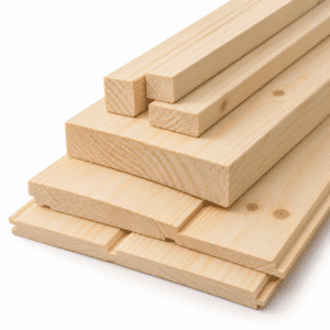 Grenen hout geschaafd