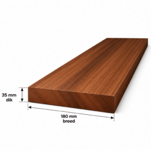 Amerikaans noten planken geschaafd 35x180mm