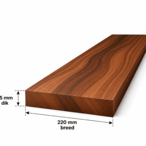 Amerikaans noten planken geschaafd 35x220mm