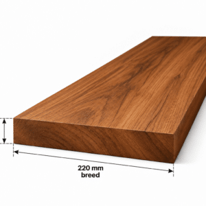 Amerikaans noten planken geschaafd 45x220mm