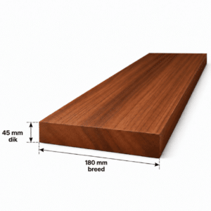 Amerikaans noten planken geschaafd 45x180mm